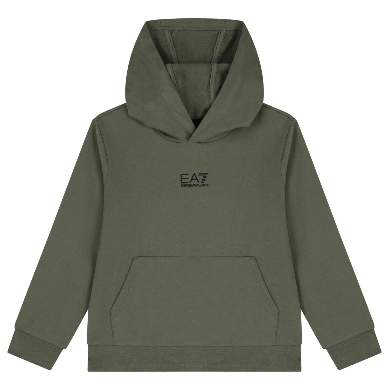 Boys Green Logo Hooded Top, 5, hi-res