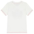 Boys White Logo T-Shirt, 1, hi-res
