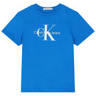 Boys Blue Logo T-Shirt, 10, hi-res