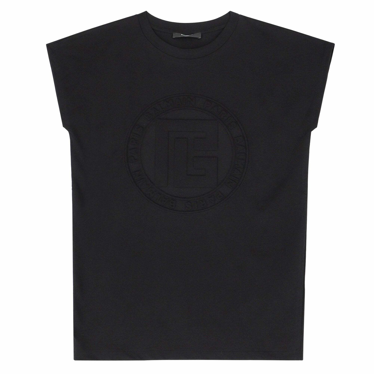 Girls Black Logo Shirt, 3, hi-res image number null