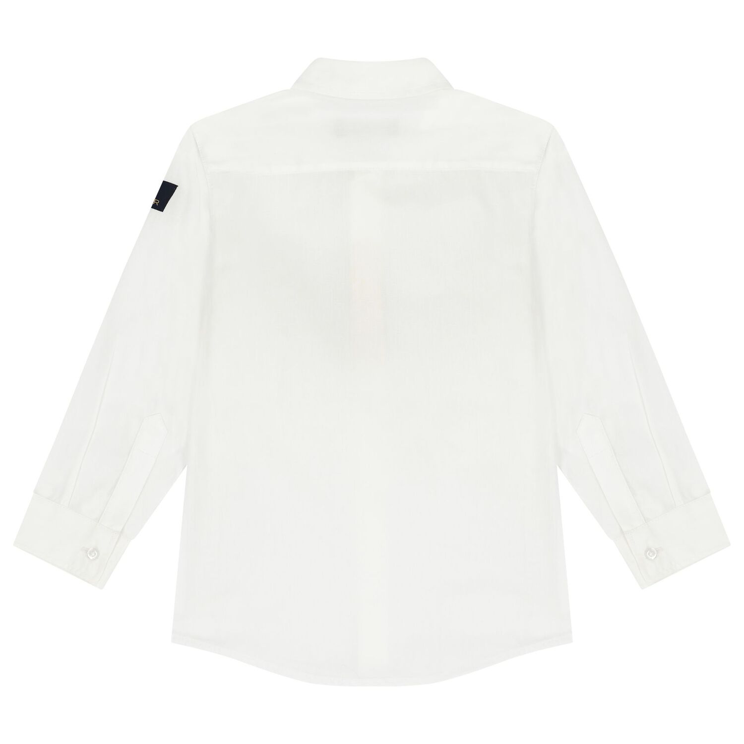 Boys White & Gold Logo Shirt, 1, hi-res