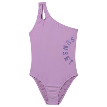 Girls Lilac Swimsuit