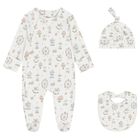 White Carousel & Hot Air Balloon Babygrow Gift Set, 1, hi-res