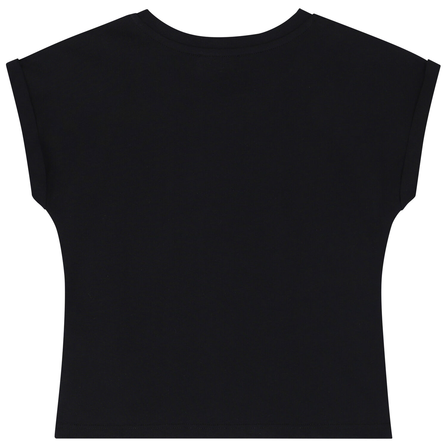 Girls Black Logo T-Shirt, 1, hi-res