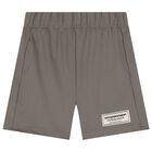 Beige Logo Softskin Shorts, 3, hi-res