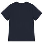 Boys Navy Blue Logo T-Shirt, 2, hi-res