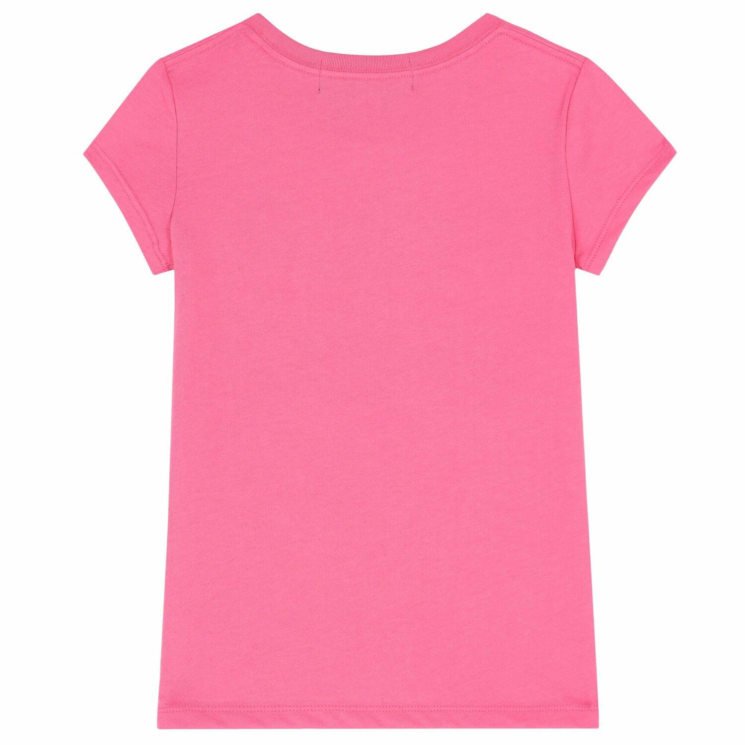 Girls Pink Logo T-Shirt, 2, hi-res image number null