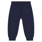 Younger Navy Blue Teddy Bear Logo Tracksuit, 2, hi-res