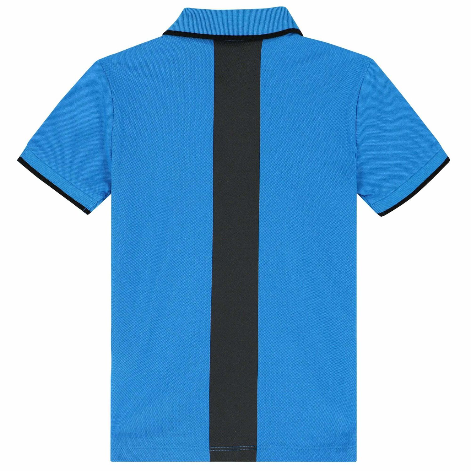 Boys Blue Logo Polo Shirt, 1, hi-res