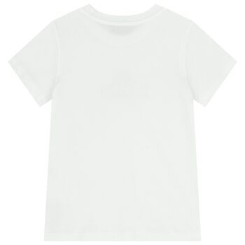 White Teddy Bear Logo T-Shirt