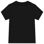 Boys Black Logo T-Shirt, 1, hi-res