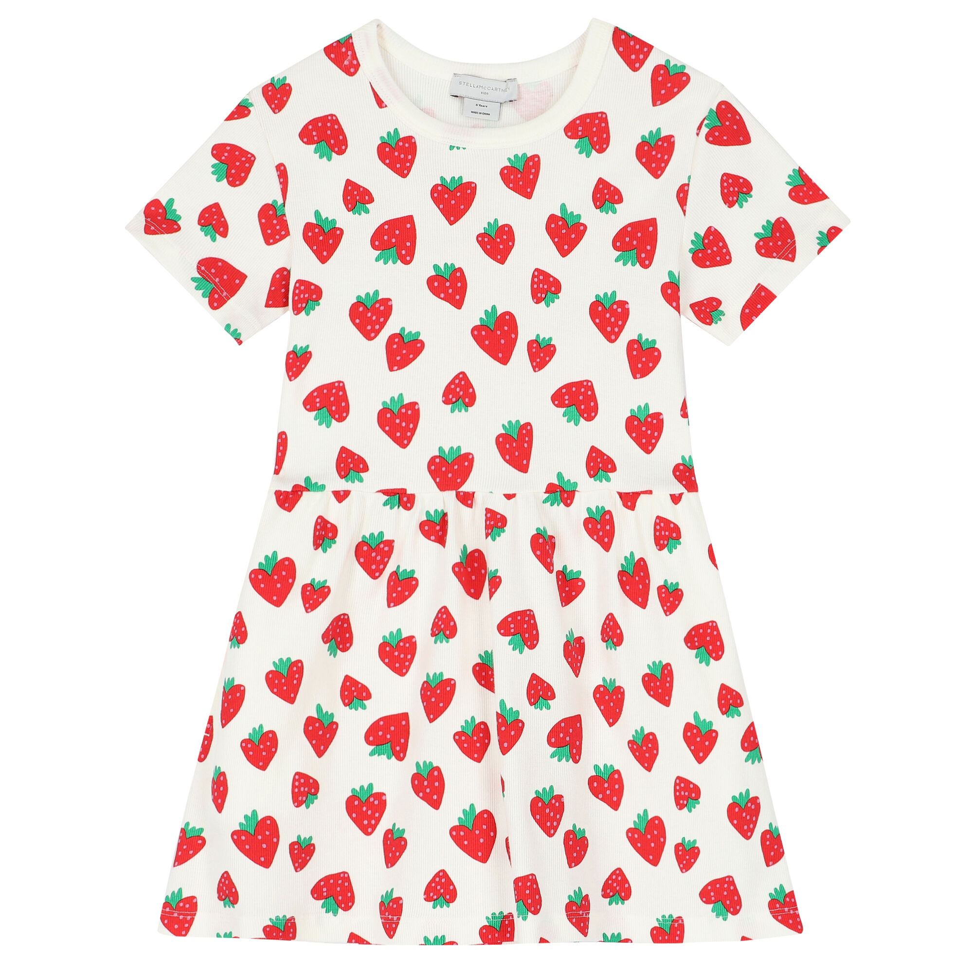 Stella McCartney Girls Ivory Strawberry Dress Junior Couture UK