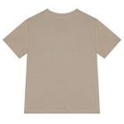 Boys Beige Lion Skater T-Shirt, 1, hi-res