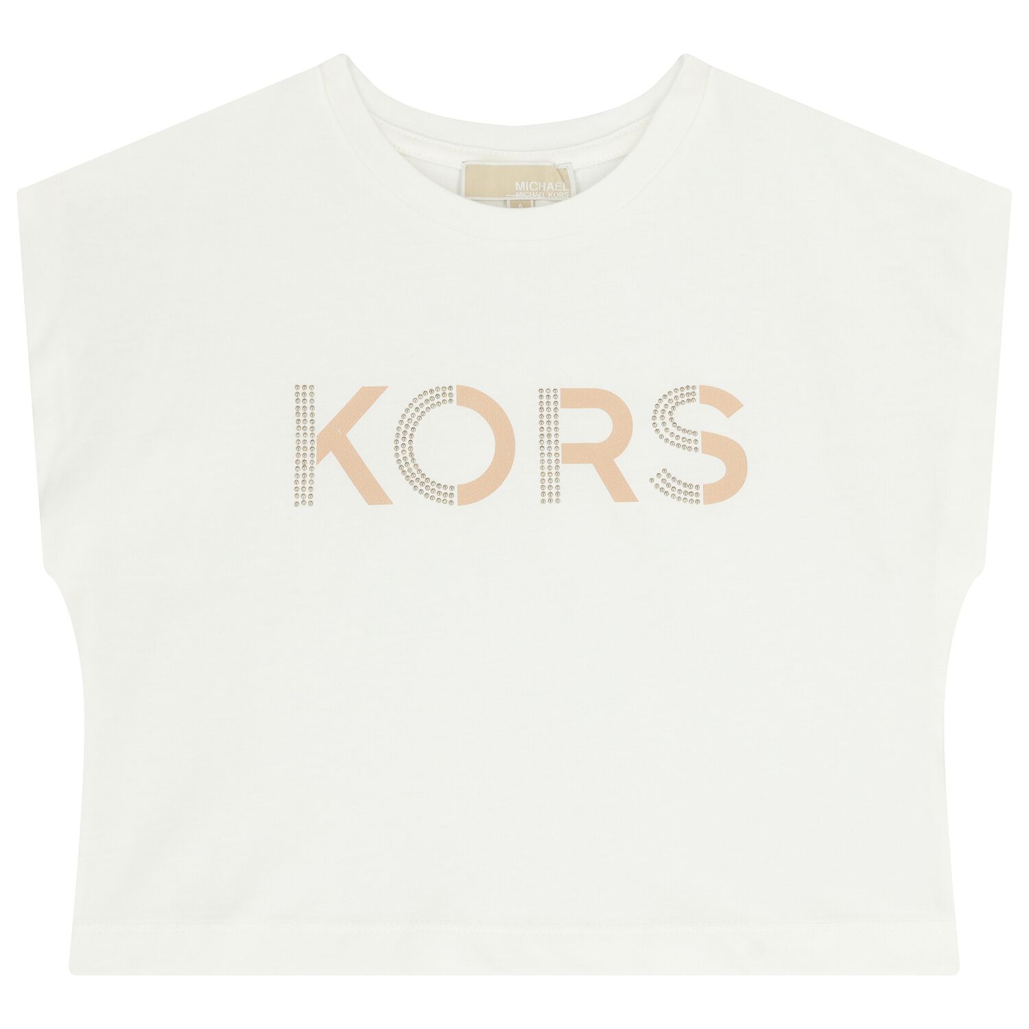 Girls White Logo T-Shirt, 1, hi-res