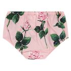 Baby Girls White & Pink Rose Dress Set, 1, hi-res