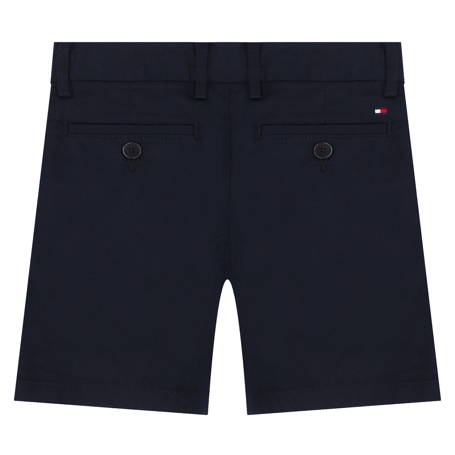 Boys Navy Blue Logo Chino Shorts, 1, hi-res