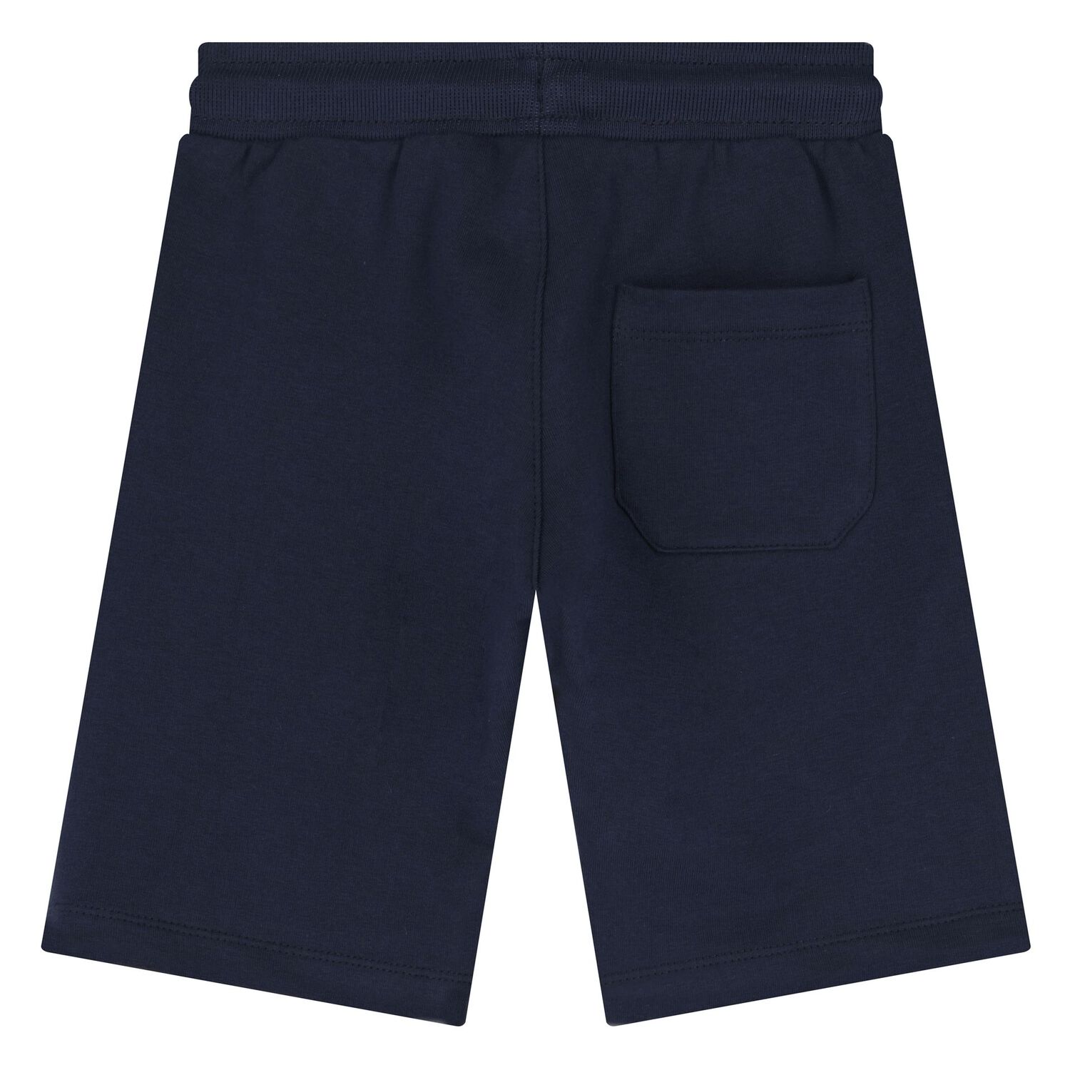 Younger Boys Navy Logo Shorts, 1, hi-res