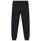 Black Teddy Bear Logo Joggers, 2, hi-res