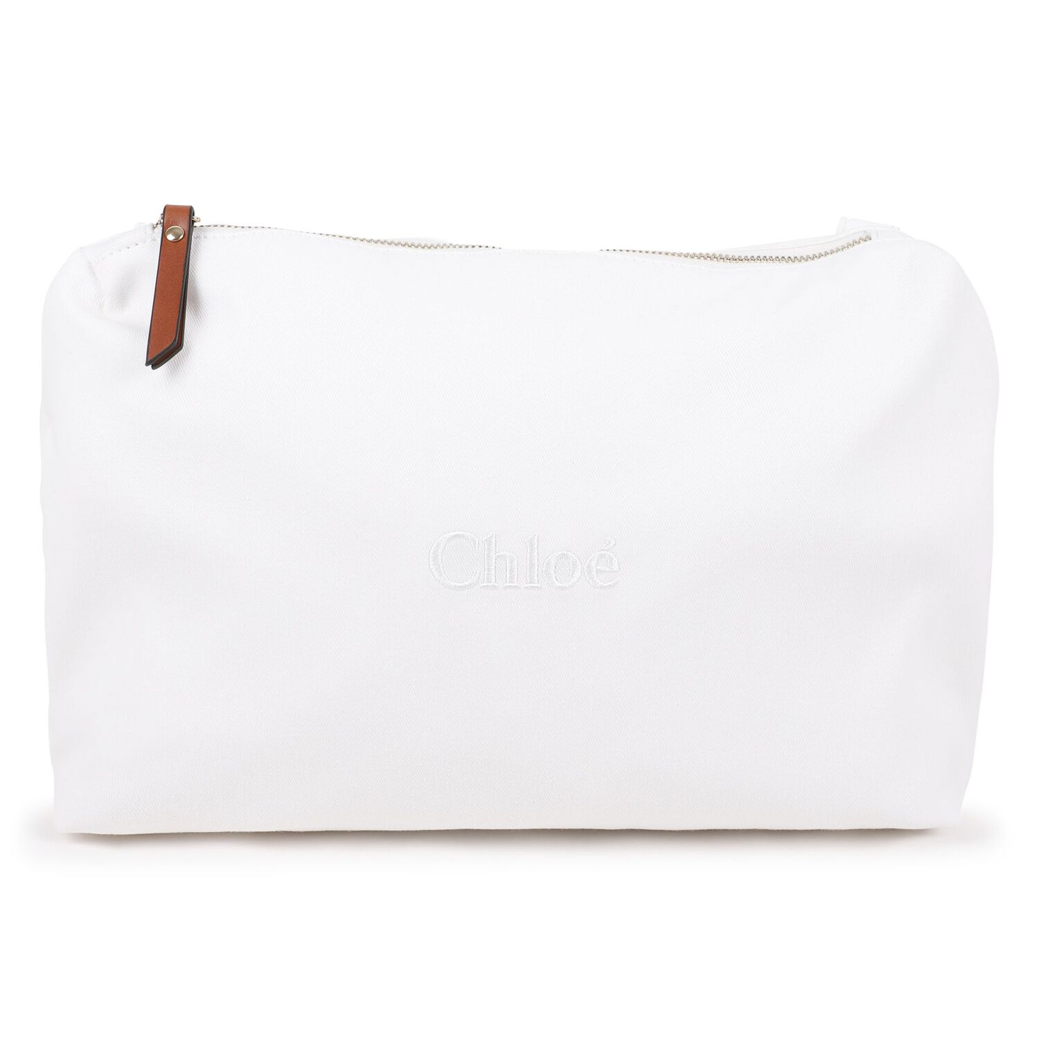Beige Canvas Logo Changing Bag, 1, hi-res