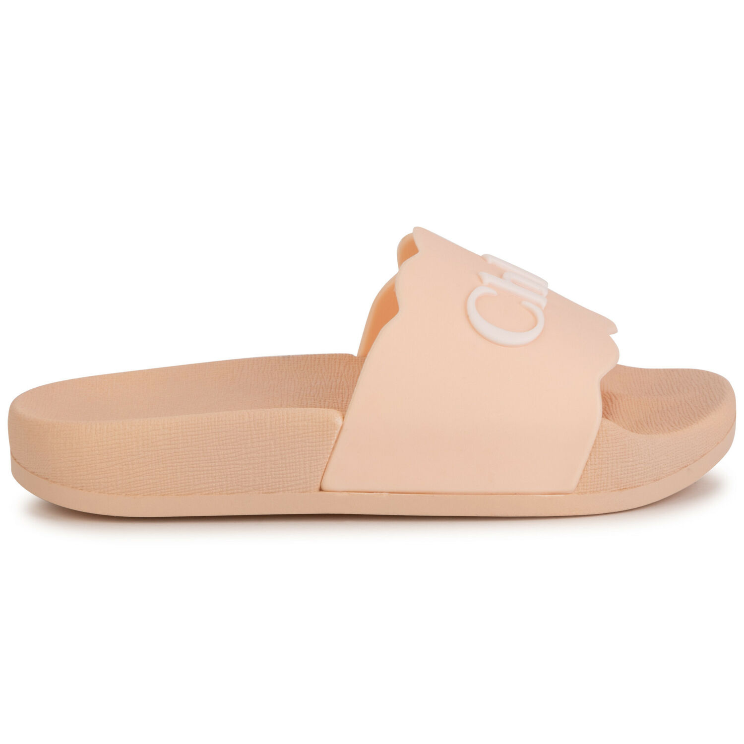 Girls Pale Pink Logo Sliders, 1, hi-res