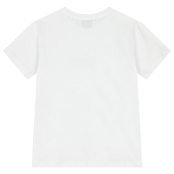 Girls White Logo T-Shirt