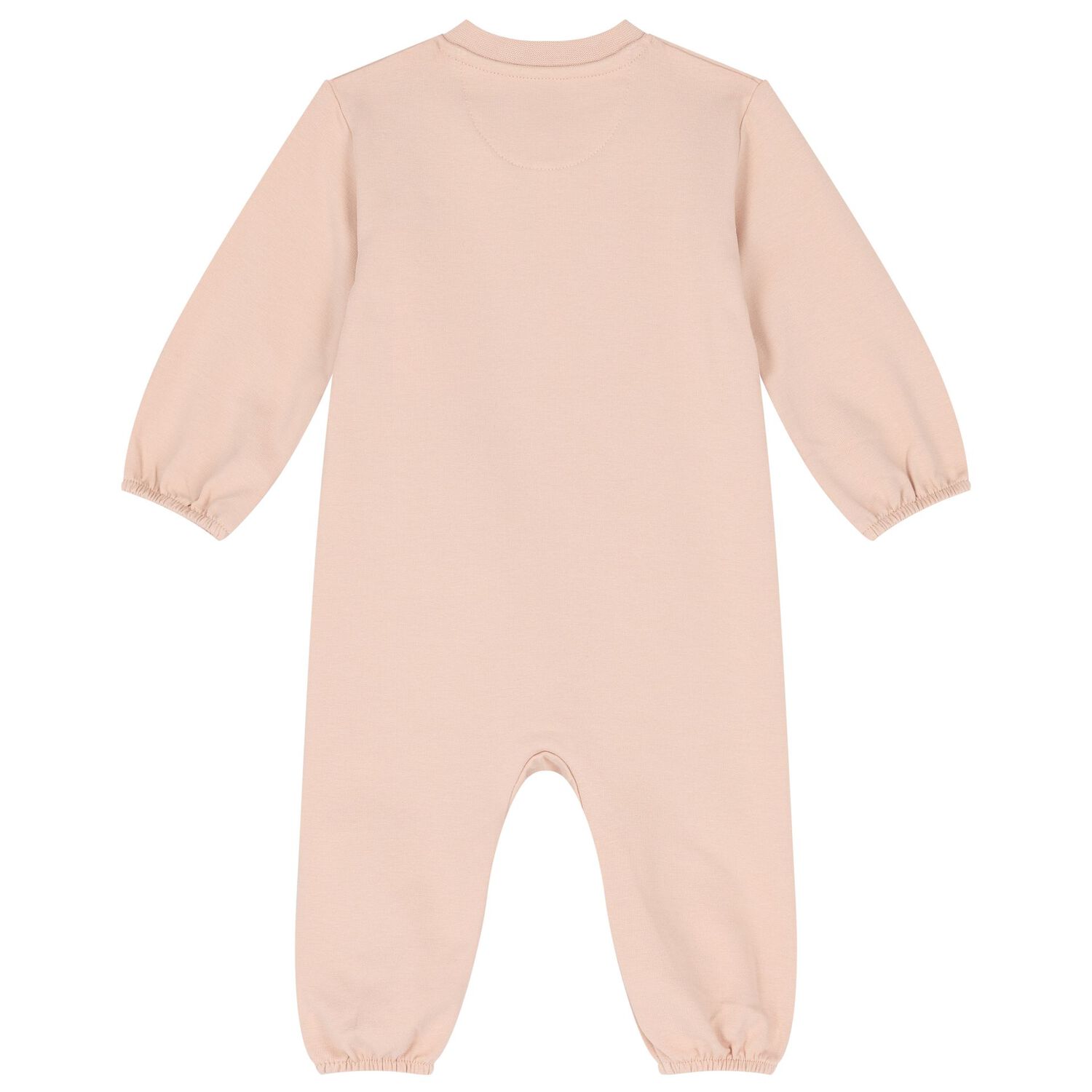 Baby Girls Pink Logo Romper, 1, hi-res