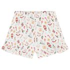 Girls White Christmas Pyjamas, 1, hi-res