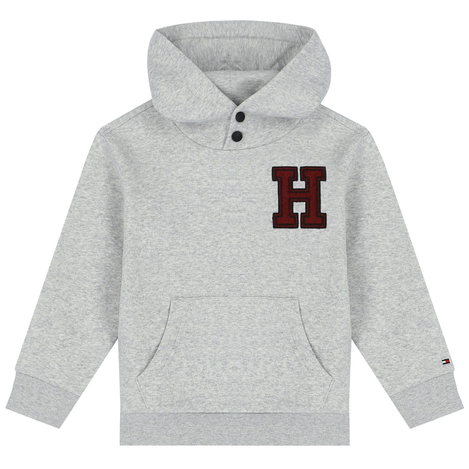Boys Grey Logo Hooded Top, 1, hi-res image number null