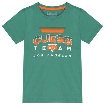 Boys Green Logo T-Shirt