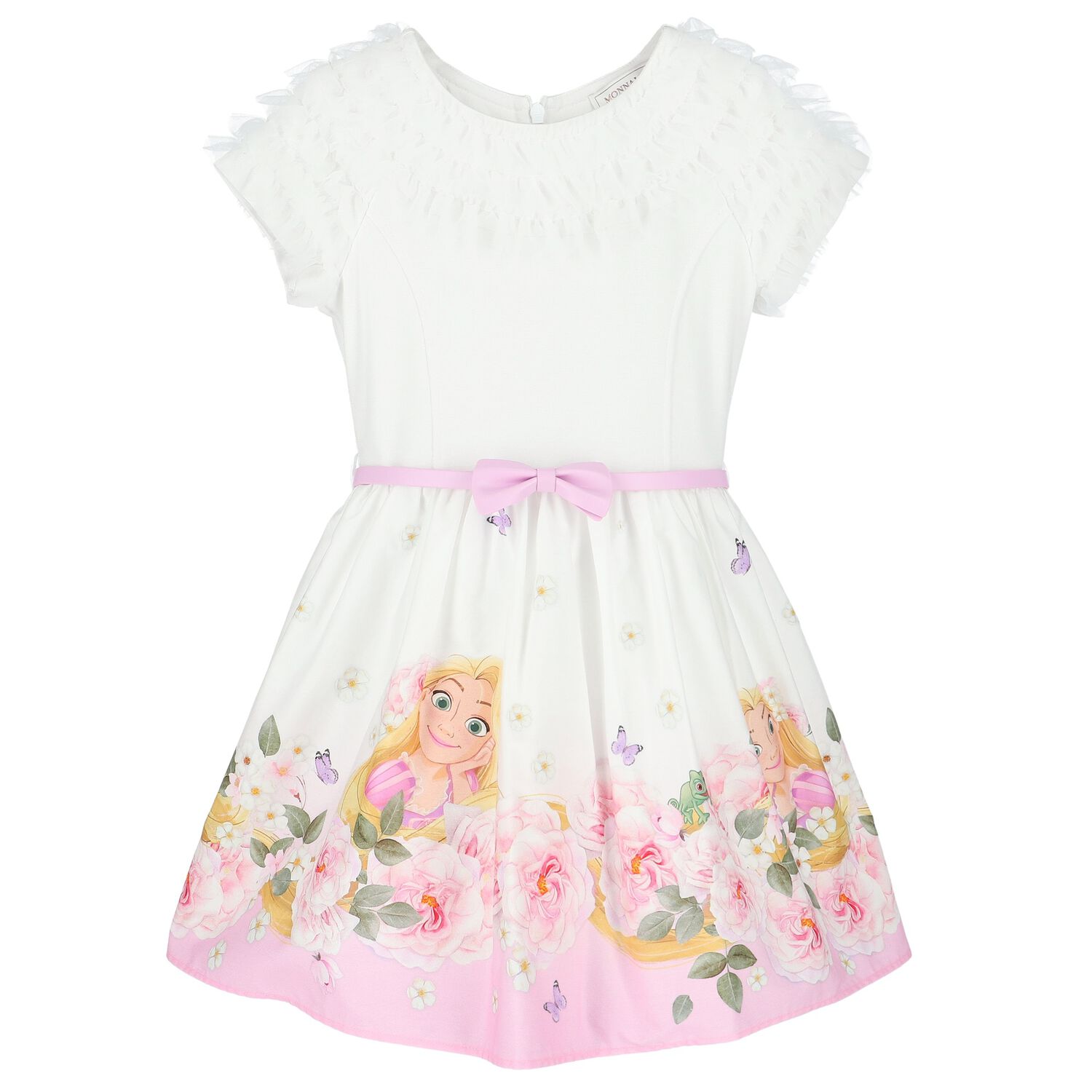 Girls White & Pink Disney Dress, 1, hi-res