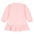 Younger Girls Pink Teddy Bear Logo Dress, 2, hi-res
