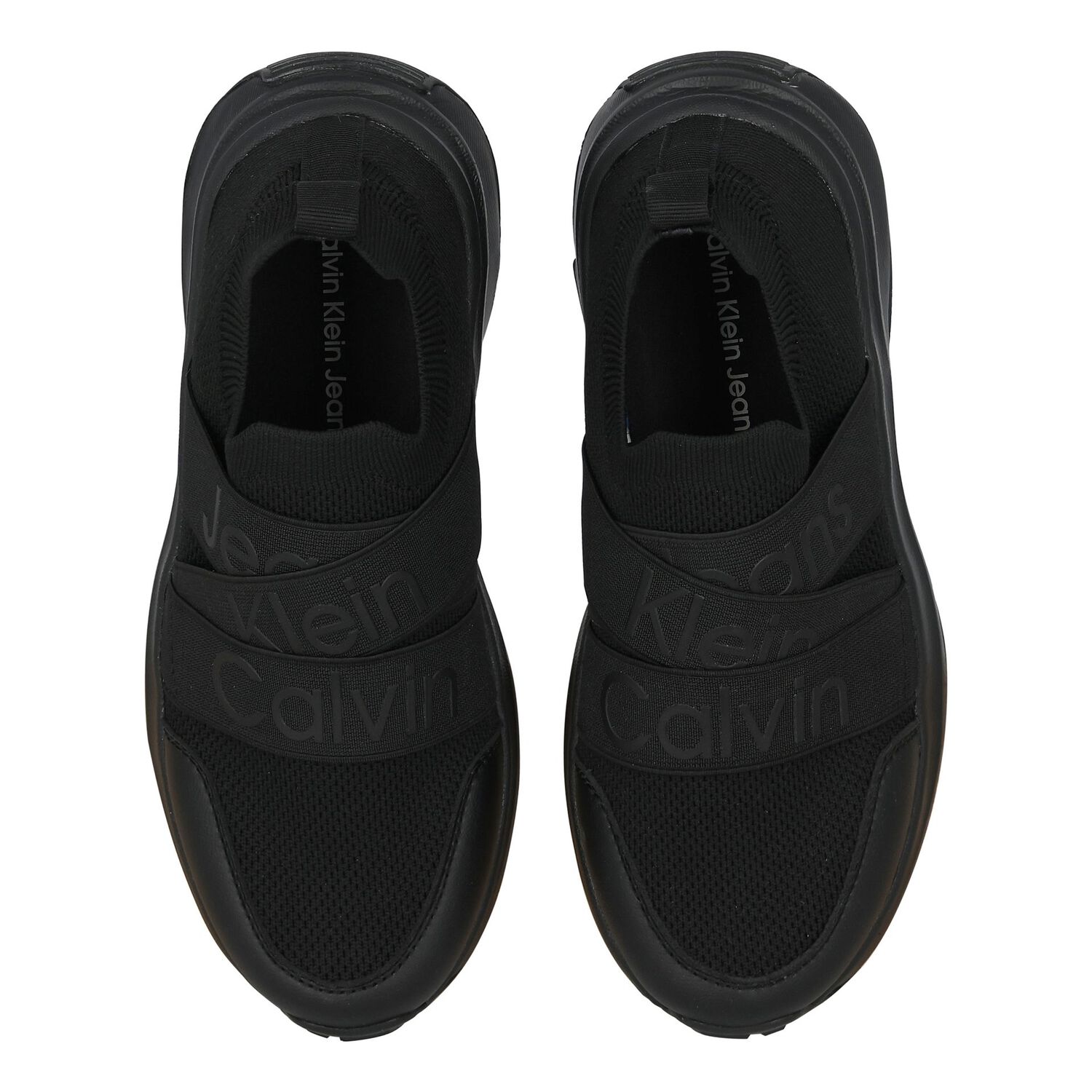 Boys Black Logo Trainers, 1, hi-res