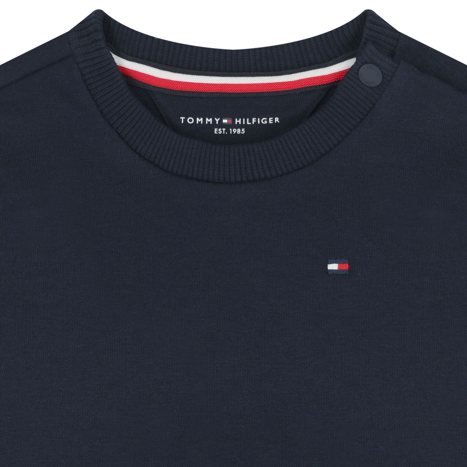 Baby Boys Navy Blue Logo Sweatshirt, 1, hi-res