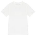 Boys White Logo T-Shirt, 2, hi-res