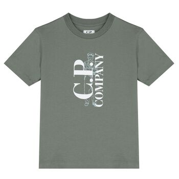 Boys Green Logo T-Shirt