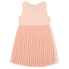 Girls Pink Bow Dress, 2, hi-res