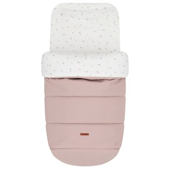 Baby Girls Ivory & Pink Logo Nest