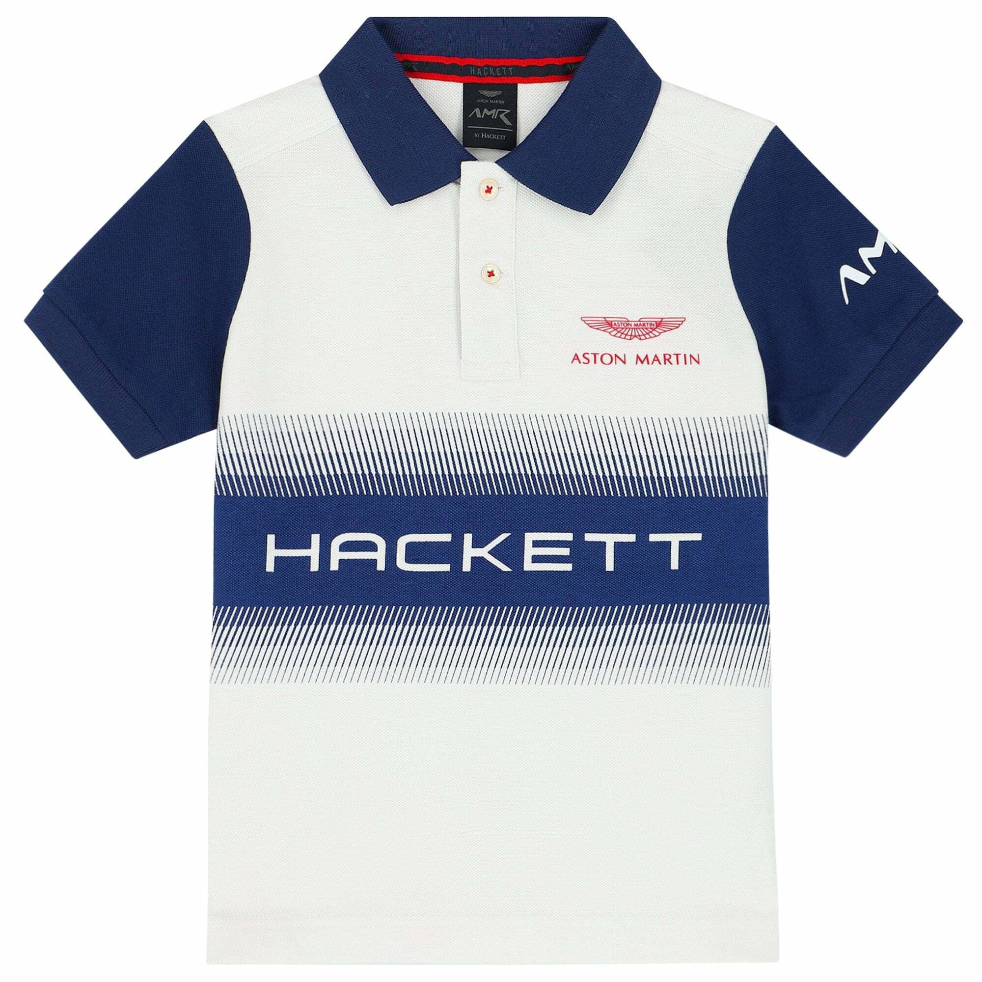 Hackett London Boys White Logo Polo Shirt Junior Couture UK