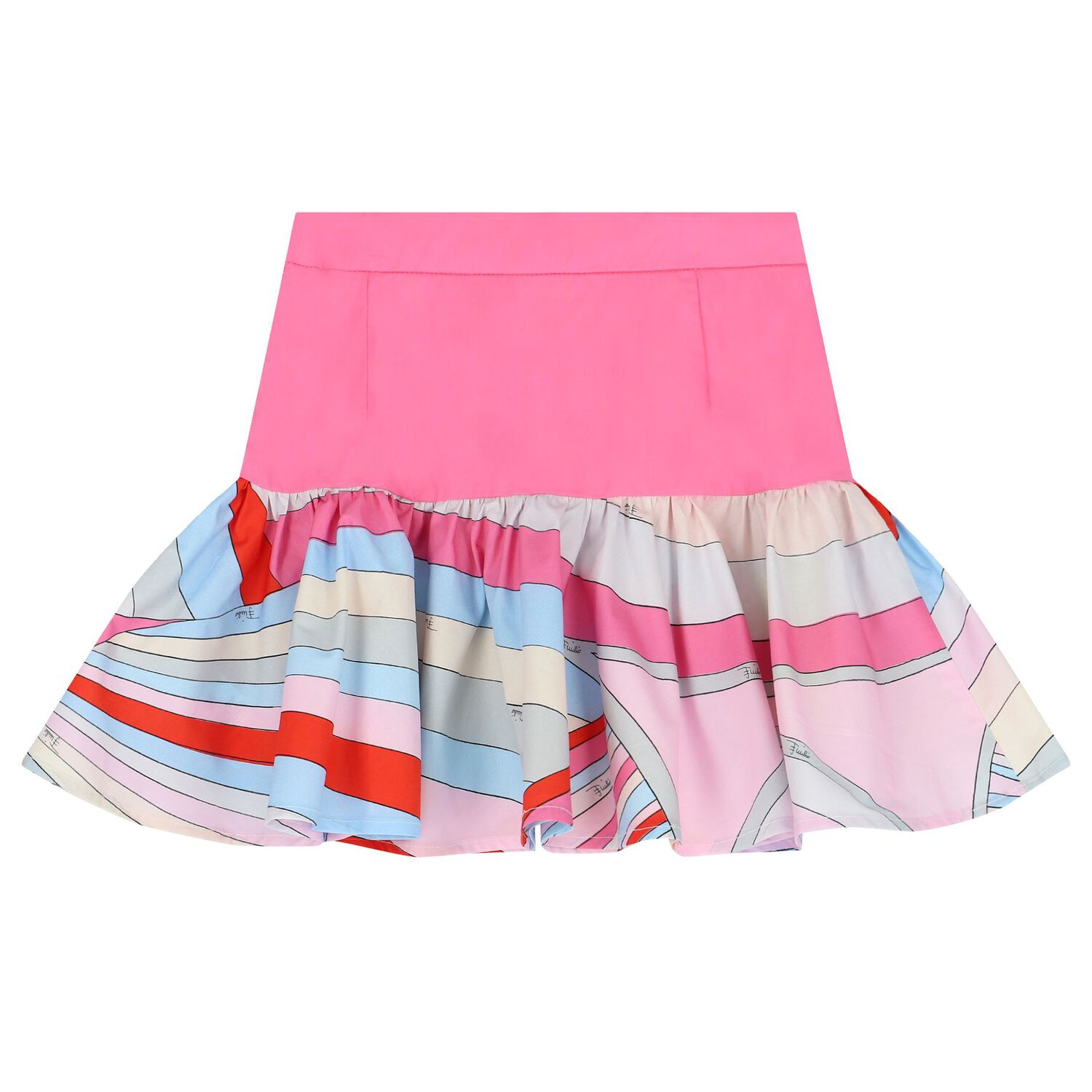 Girls Pink Iride Skirt, 1, hi-res