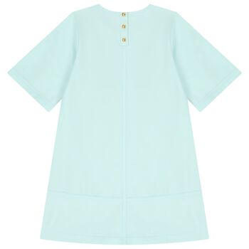 Girls Blue Logo Dress