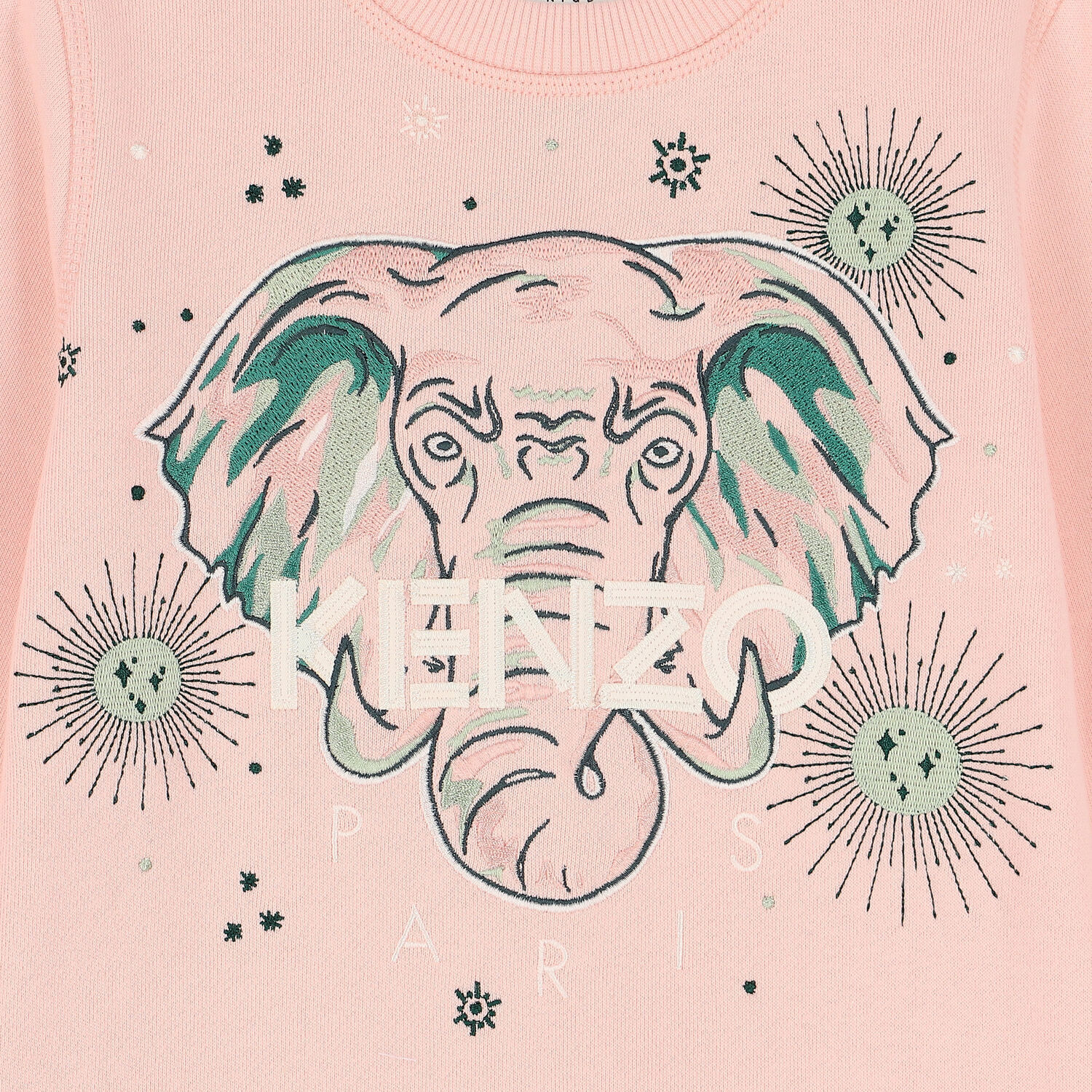 Girls Pink Elephant Logo Sweatshirt, 1, hi-res