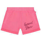 Girls Pink Glitters Shorts, 1, hi-res