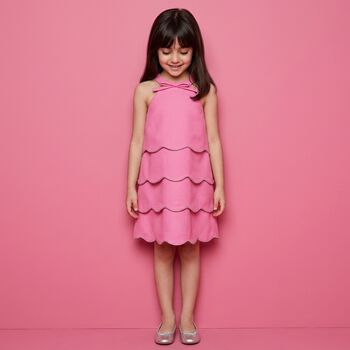 Pink Logo Diamante Dress 