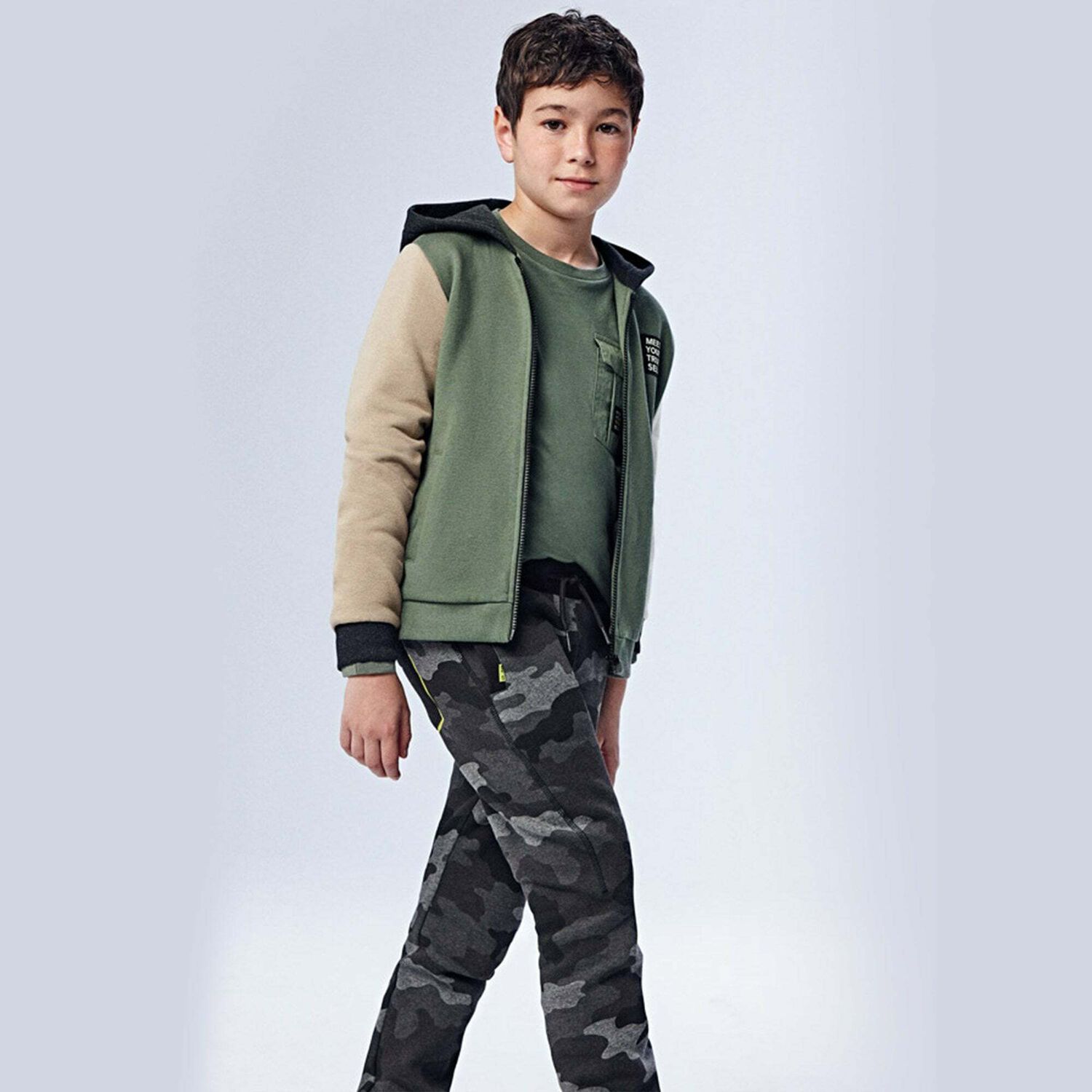 Boys Grey Camo Joggers, 1, hi-res image number null