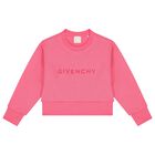 Girls Pink Logo Sweatshirt, 1, hi-res