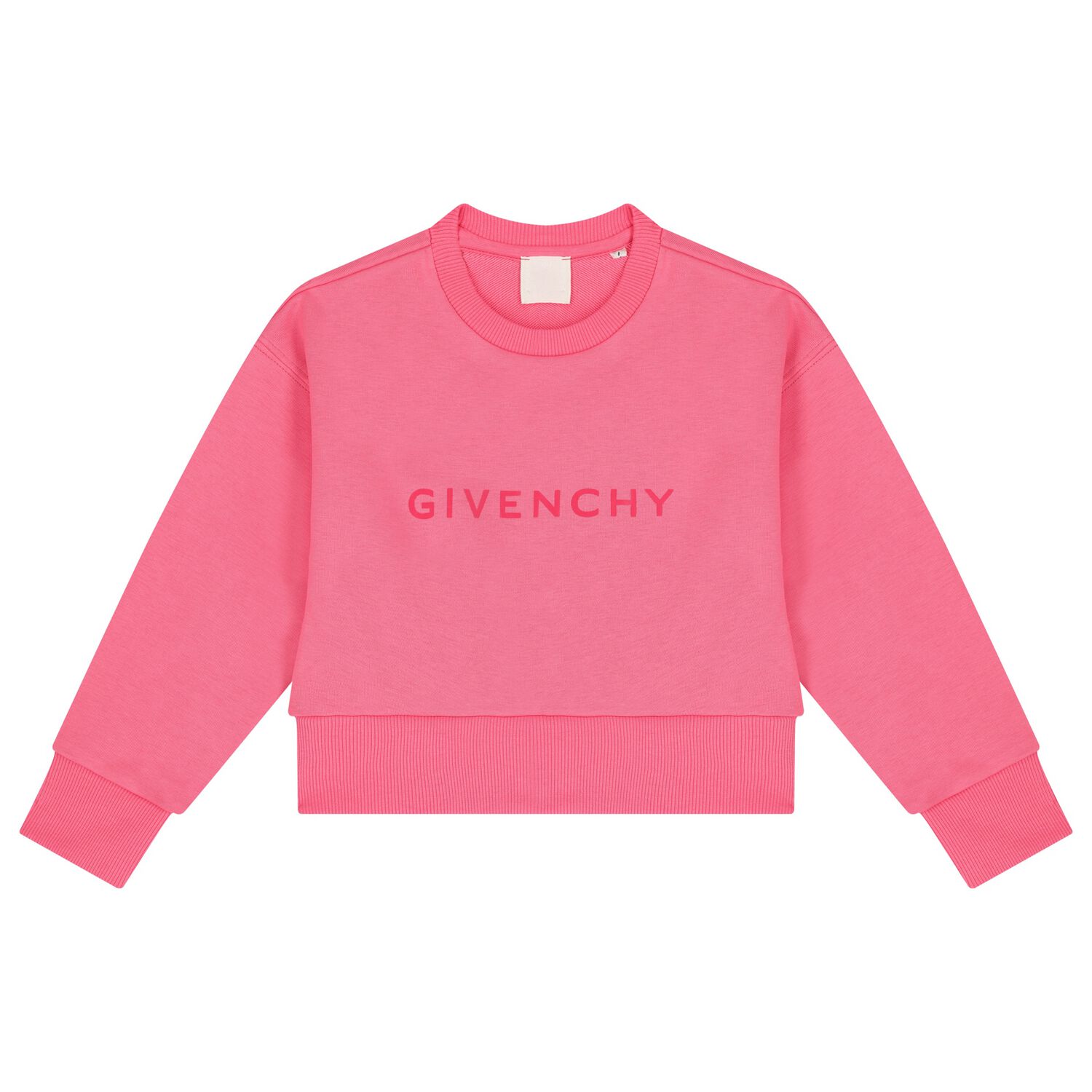 Girls Pink Logo Sweatshirt, 1, hi-res