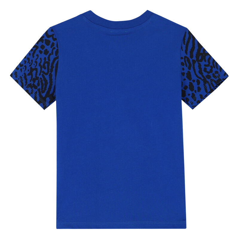 Boys Blue Tiger Logo T-Shirt, 1, hi-res image number null