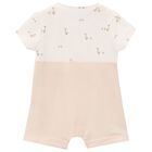 Beige & Ivory Baby Romper, 3, hi-res
