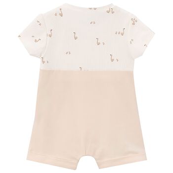 Beige & Ivory Baby Romper