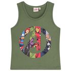 Boys Green Avengers Shorts Set, 1, hi-res
